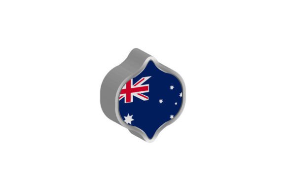 3D Australia Flag Sign Badge Design: A Versatile Tool for Creative Projects