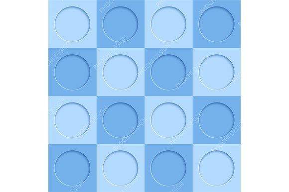 3D Blue Circles Seamless Pattern: A Versatile Design Solution