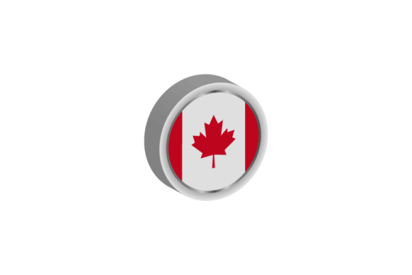3D Canada Flag Emblem Vector Design for Professional Use
