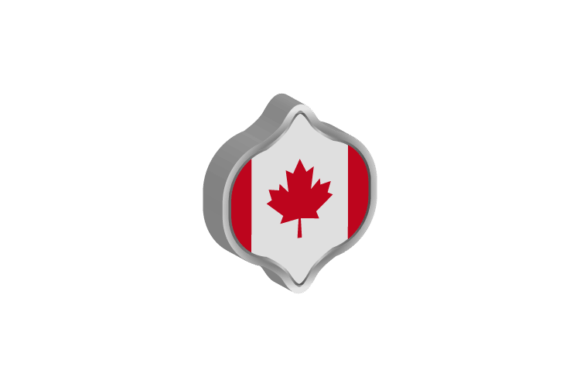 3D Canada Flag Sign Badge Design Vector: A Versatile Tool for Creative Projects