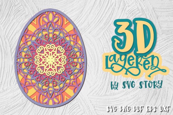 3D Layered Easter Egg 03 Design SVG: A Creative Tool for Modern Crafters and Designers