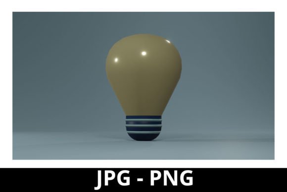 3D Rendered Bulb for Modern Design Projects