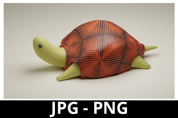 3D Rendered Turtle Toys for Design: A Creative Resource for Modern Projects