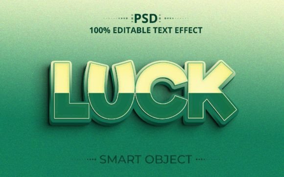 Enhancing Visual Creativity with Luck 3D PSD Creative Text Effect Design