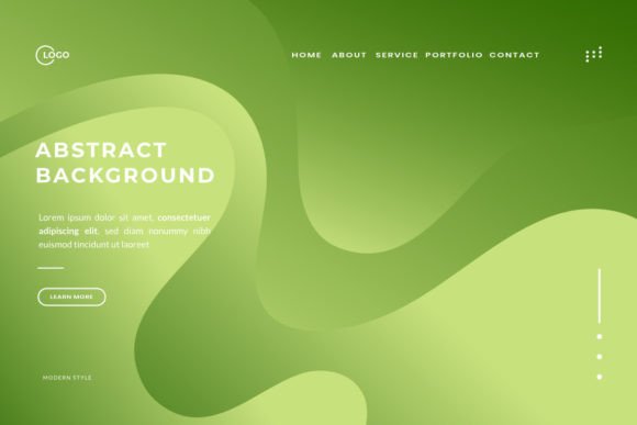 Green Abstract Fluid Wave: A Modern Design Trend for Digital Innovation