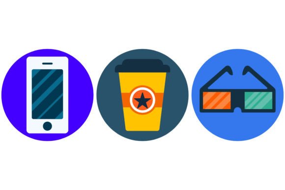 Lemon Tea, 3D Glasses, Handphone Vector: A Unique Design Concept for Creative Projects