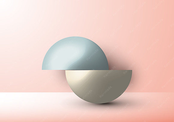 Minimalist 3D Hemisphere Design for Modern Visual Projects