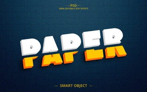 Paper 3D PSD Creative Text Effect Design: A Powerful Tool for Visual Impact