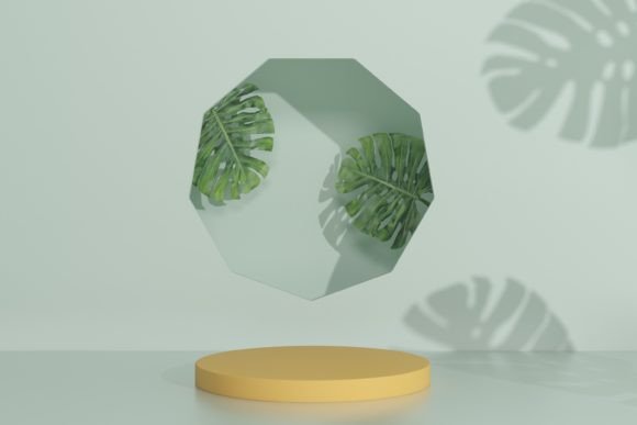 Podium Design with Monstera Plant: A Versatile and Stylish Display Solution