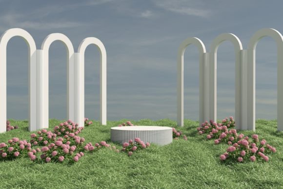 Product Presentation Podium with Grass: A Versatile Tool for Stunning Visuals