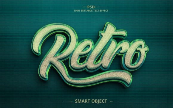 Retro 3D PSD Creative Text Effect Design: A Timeless Tool for Modern Creatives