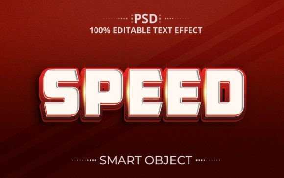 Speed 3D PSD Creative Text Effect Design: A Dynamic Tool for Modern Graphic Creations