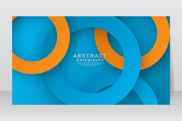Strategic Use of 3D Circles on Blue Background Design for Visual Impact and Purpose